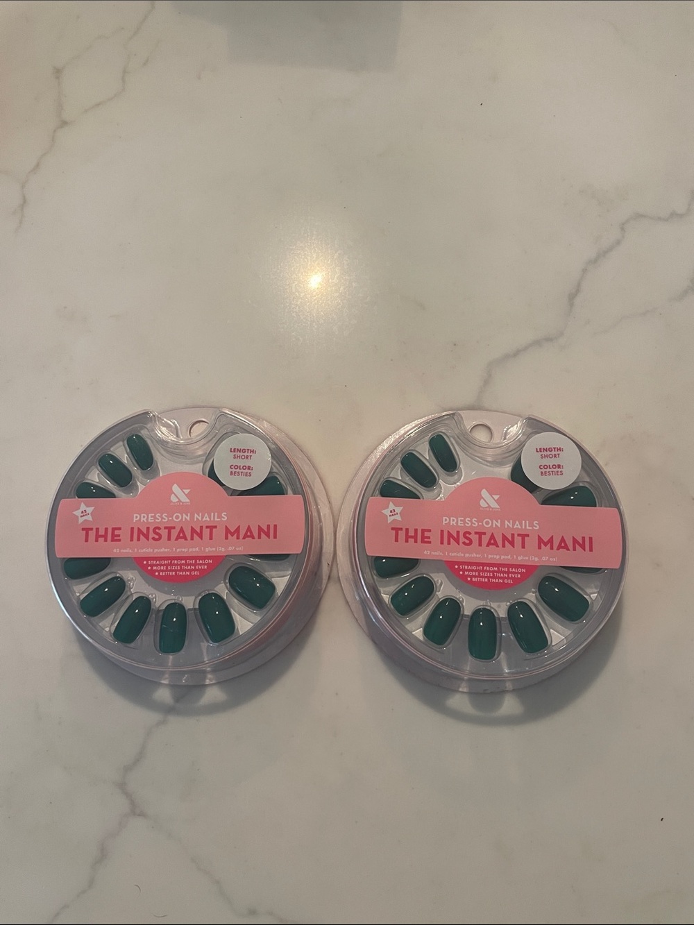 Olive & Jude Press-On Nails – short length besties color - unopened in package